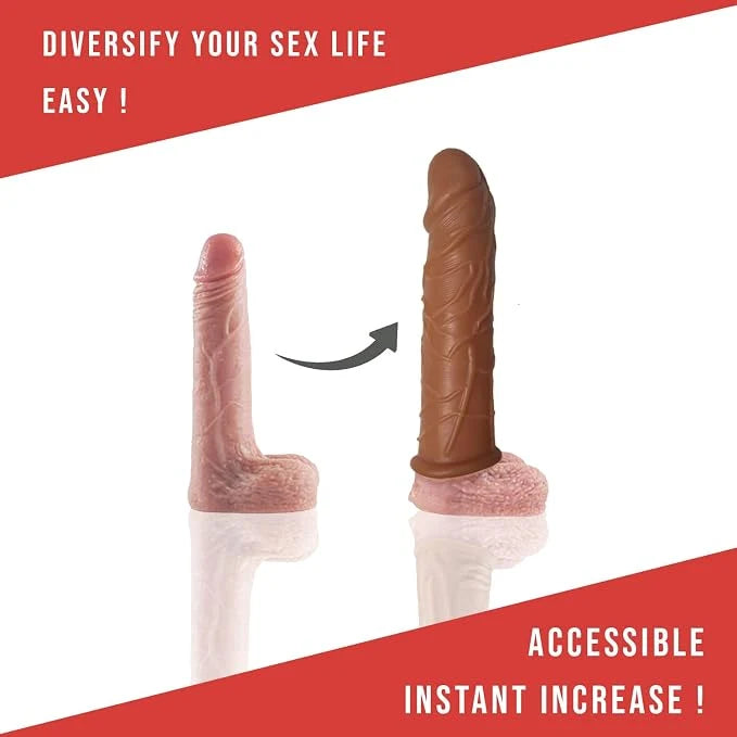 Penis Sleeve Cock Sleeve Adult Male Silicone Sex Toys for Men Penis