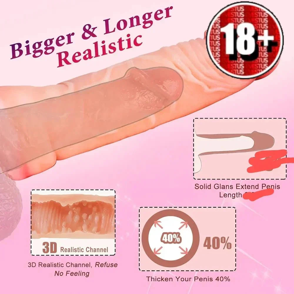 Strap-on Hollow Penis Extender Prolong